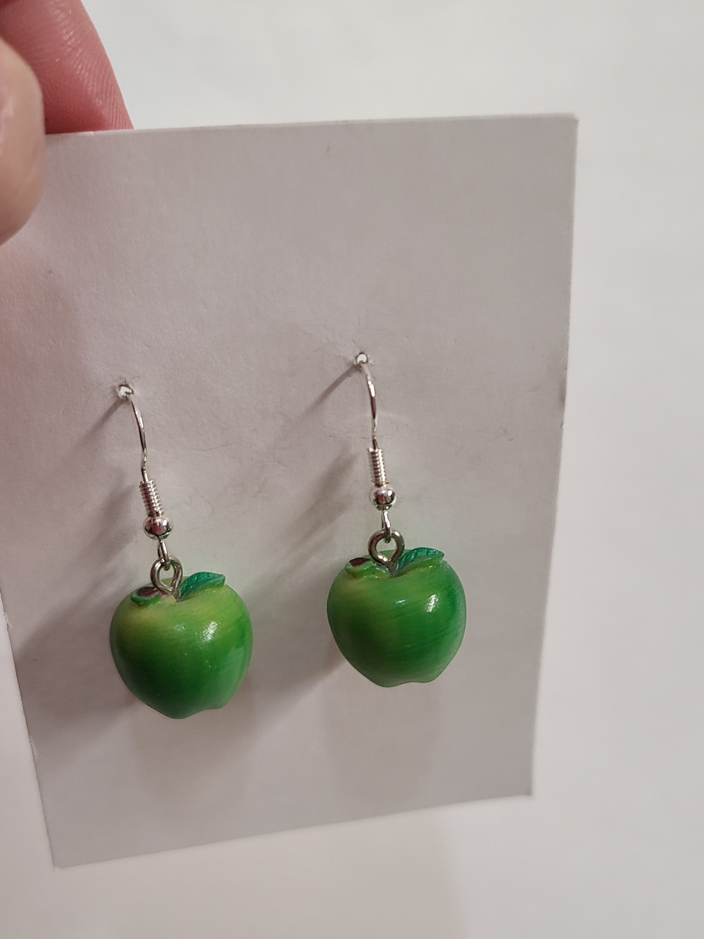Green Apple Drop Earrings - Women Jewelry